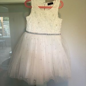 Hannah Banana girls white dress